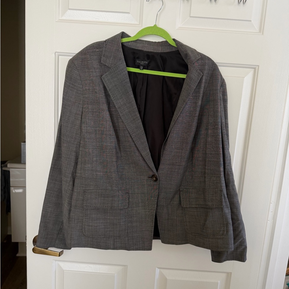 Talbots Charcoal Gray Blazer